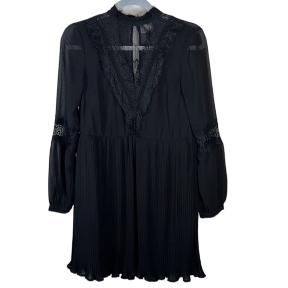 Vero Moda Dresses & Skirts - Vero Moda Blace Lace Victorian Gothic Pleated Skirt Dress Size XS